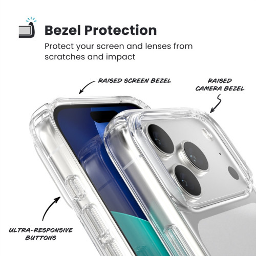 Speck Presidio Perfect-Clear Case for Apple iPhone 17 Pro (Clear)