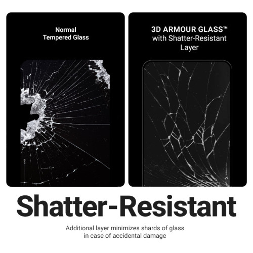 Tempered glass Crong 3D Armour Glass for Apple iPhone 17e / 16e / 14 / 13 / 13 Pro + installation frame