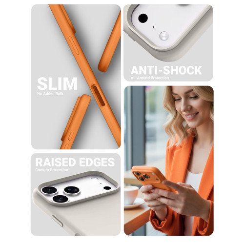 Etui Crong Color Cover Magnetic MagSafe do Apple iPhone Air (czarny)