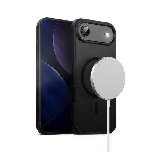 Etui Crong Hybrid Frost MAG Cover MagSafe do Apple iPhone Air (czarny)