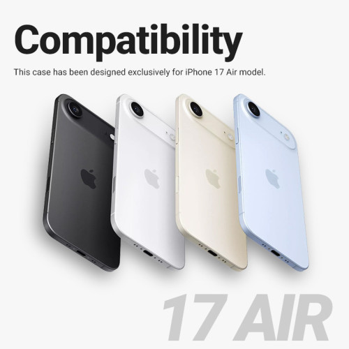 Etui Crong Hybrid Frost MAG Cover MagSafe do Apple iPhone Air (czarny)