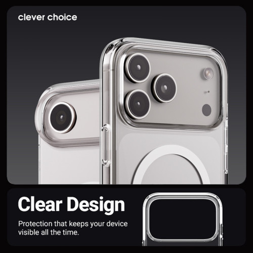 Crong Clear MAG Cover MagSafe case for Apple iPhone 17 Pro (transparent)