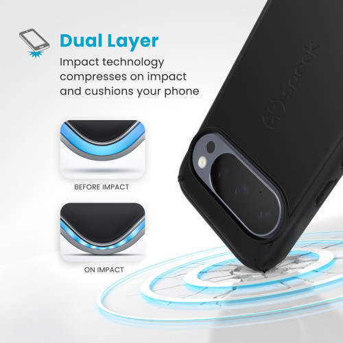 Speck ImpactHero Slim tok Google Pixel 10 / 10 Pro (Fekete)