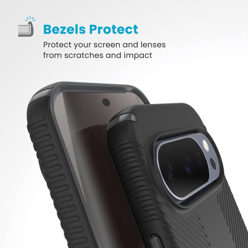 Speck Presidio2 Grip Magnet Case for Google Pixel 10 / 10 Pro (Black/Slate Grey)