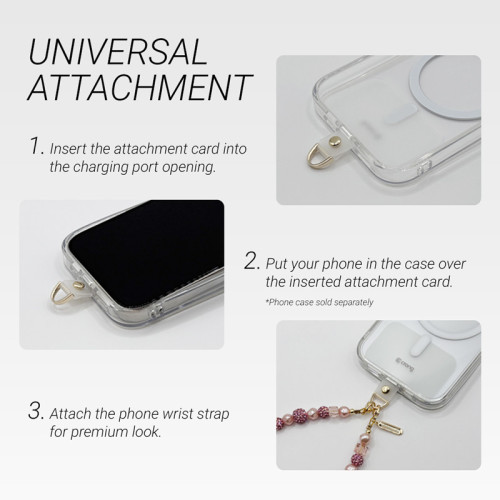 Culoare de telefon Crong Phone Charm (Margele Marmură)