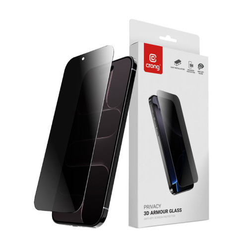 Szkło prywatyzujące Crong Privacy 3D Armour Glass do Apple iPhone Air
