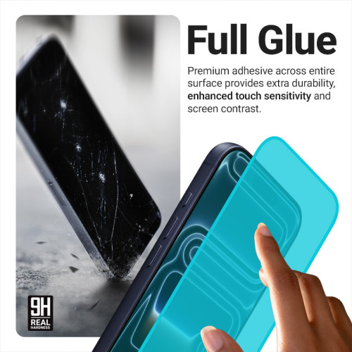 Szkło hartowane Crong EasyShield do Apple iPhone 17e / 16e / 14 / 13 / 13 Pro [2 PACK]