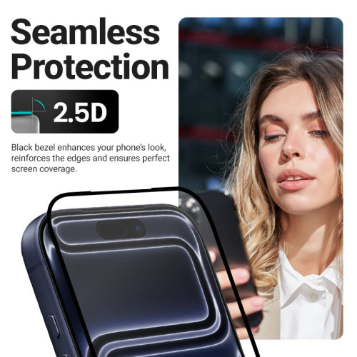 Szkło hartowane Crong EasyShield do Apple iPhone 17e / 16e / 14 / 13 / 13 Pro [2 PACK]