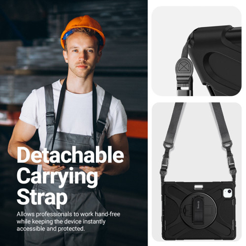 Etui Crong Defender Plus do Samsung Galaxy Tab A11+ Plus (czarny)