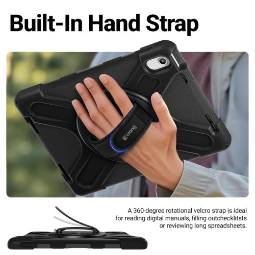 Etui Crong Defender Plus do Samsung Galaxy Tab S11 (czarny)