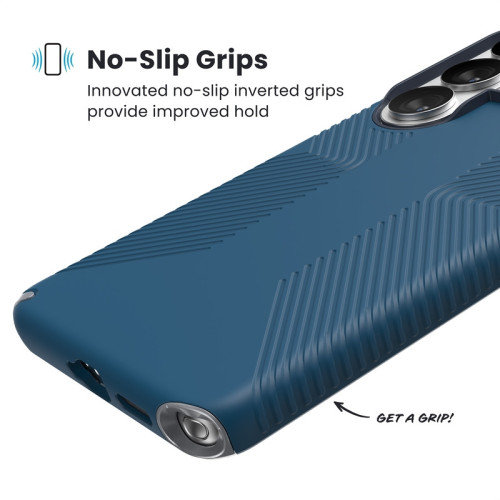 Etui Speck Presidio2 Grip Magnet do Samsung Galaxy S26 Ultra MagSafe (Deep Sea/Silver Metallic/Spell Blue)