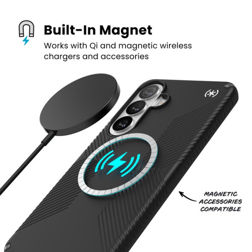 Etui Speck Presidio2 Grip Magnet do Samsung Galaxy S26+ Plus MagSafe (Black/Slate Grey/White)