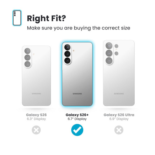 Etui Speck Presidio2 Grip Magnet do Samsung Galaxy S26+ Plus MagSafe (Black/Slate Grey/White)