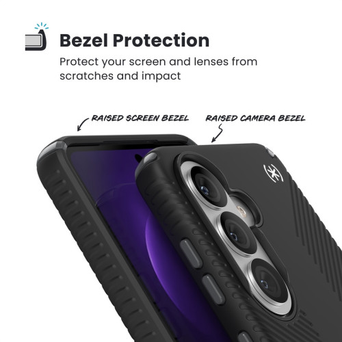 Etui Speck Presidio2 Grip Magnet do Samsung Galaxy S26 MagSafe (Black/Slate Grey/White)