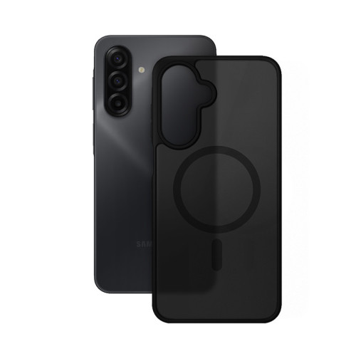 Etui Crong Hybrid Matte Magnetic MagSafe do Samsung Galaxy A17 (czarny)