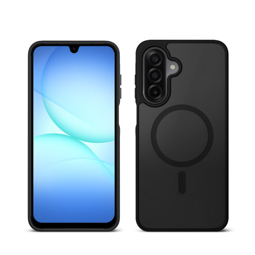 Etui Crong Hybrid Matte Magnetic MagSafe do Samsung Galaxy A17 (czarny)