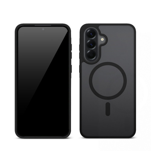 Etui Crong Hybrid Matte Magnetic MagSafe do Samsung Galaxy A36 / A37 (czarny)