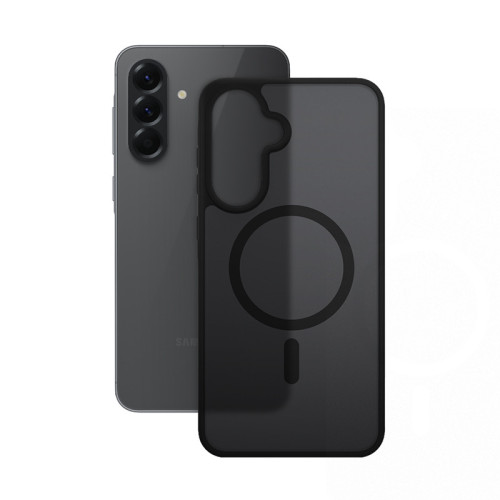 Etui Crong Hybrid Matte Magnetic MagSafe do Samsung Galaxy A56 (czarny)