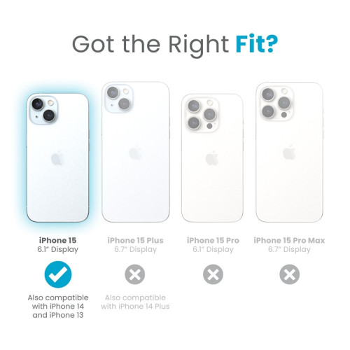 Etui Speck Candyshell Grip MagSafe do Apple iPhone 17e / 16e / 15 / 14 / 13 (White / Black)