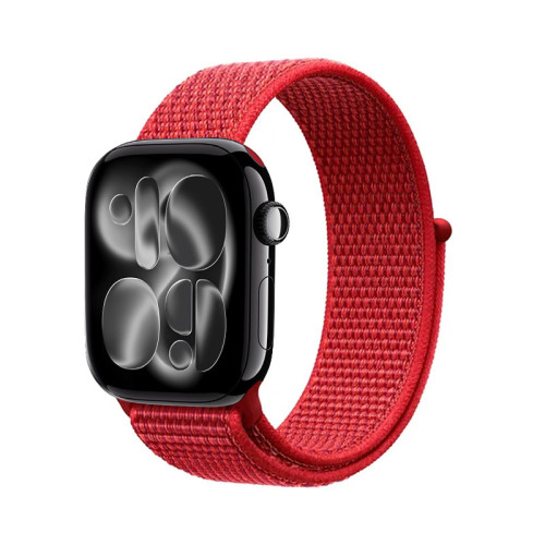 Crong Nylon Sports Strap for Apple Watch 38/40/41/42 mm (Red Fusion)