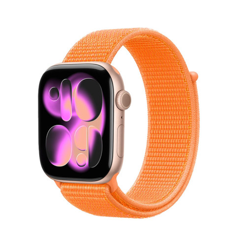 Crong Nylon Sports Strap for Apple Watch 38/40/41/42 mm (Tropical Orange)