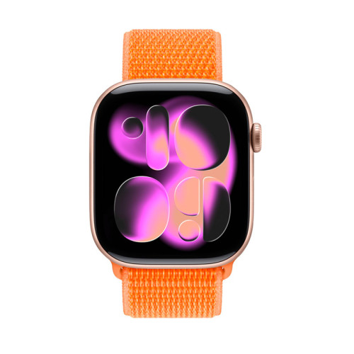 Crong Nylon Sports Strap for Apple Watch 38/40/41/42 mm (Tropical Orange)