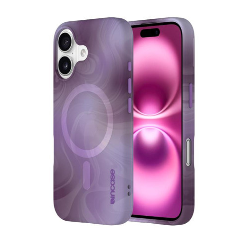 Etui Incase Halo Case MagSafe für Apple iPhone 16 (Oil Slick Lilac)