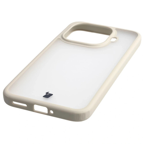 Etui + szkło hartowane Bizon Angelo Pack do Xiaomi 15T Pro, przydymione z beżową ramką