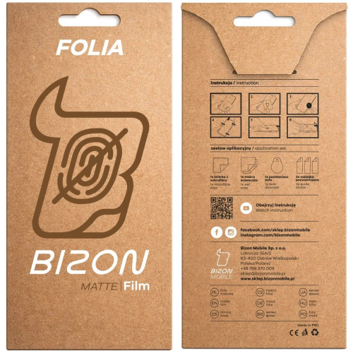 Folia matowa Bizon Film Matte do Galaxy S26 Plus, 1 sztuka