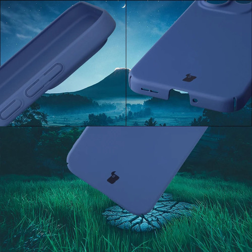Etui Bizon Case Łupka do Oppo Reno 15 Pro, niebieskie