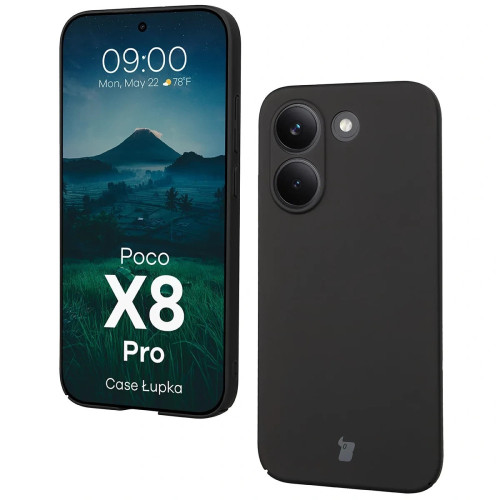 Etui Bizon Case Łupka do Xiaomi POCO X8 Pro, czarne