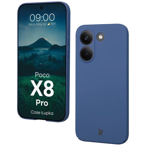 Etui Bizon Case Łupka do Xiaomi POCO X8 Pro, niebieskie