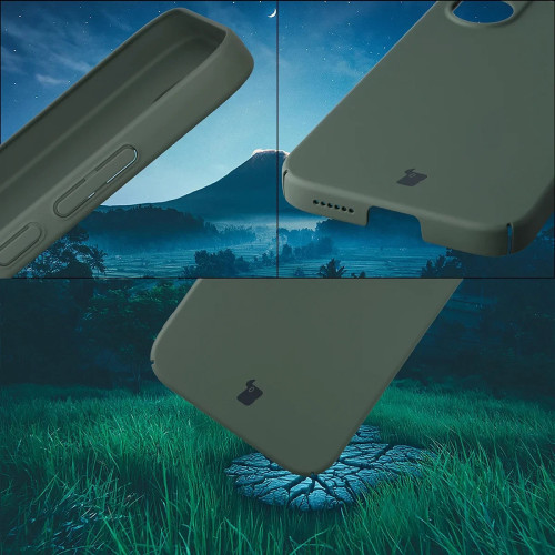 Etui Bizon Case Łupka do Xiaomi POCO X8 Pro, zielone