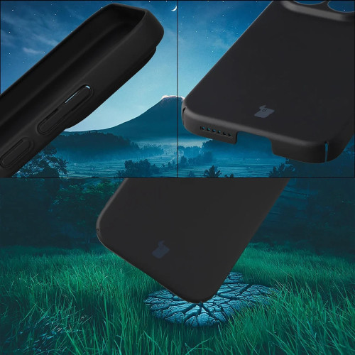 Etui Bizon Case Łupka do Xiaomi 17, czarne