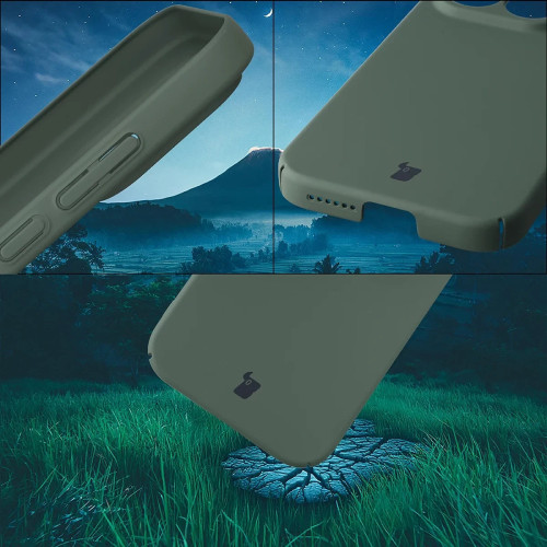 Etui Bizon Case Łupka do Xiaomi 17, zielone