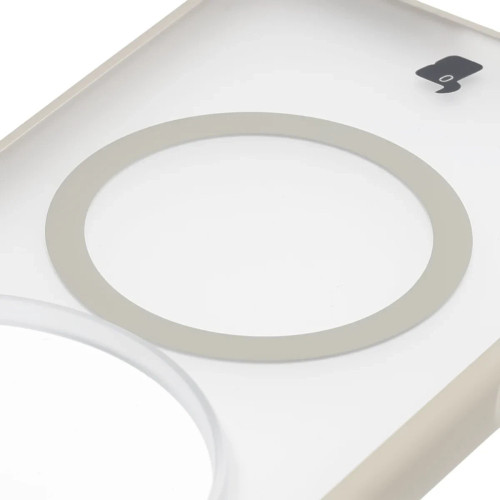 Etui z pierścieniem magnetycznym Bizon Case MatteO do Oppo Find X9 Ultra, przydymione-beżowe