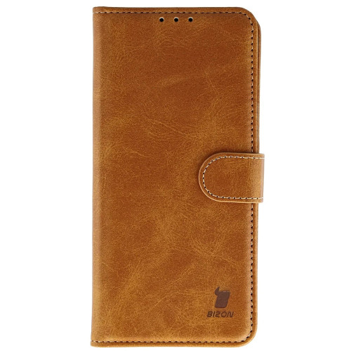 Etui z klapką Bizon Case Pocket do Realme 16 Pro 5G, brązowe