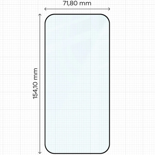 Szkło hartowane Bizon Glass Edge do Xiaomi POCO X8 Pro, czarna ramka