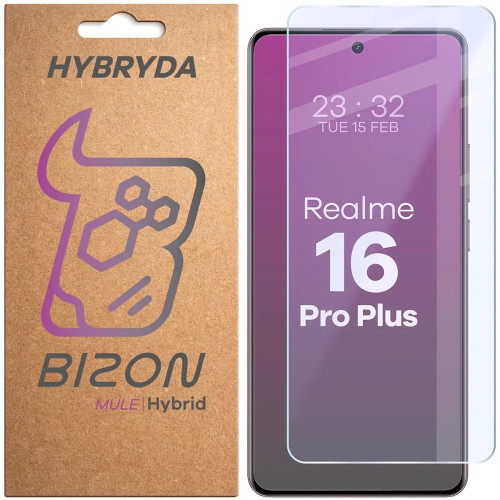 Elastyczne szkło hybrydowe Bizon Hybrid Mule do Realme 16 Pro Plus 5G
