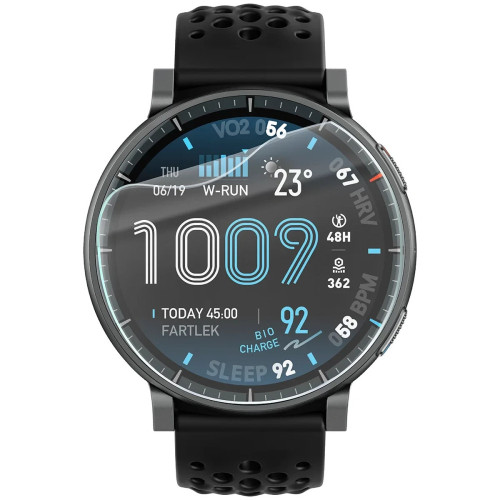 Folia ochronna na ekran zegarka Bizon Watch Film HydroFlex do Amazfit Active Max, 3 sztuki