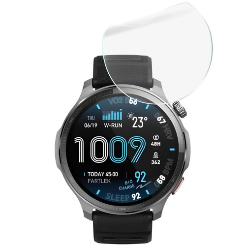 Folia ochronna na ekran zegarka Bizon Watch Film HydroFlex do Amazfit Balance 2, 3 sztuki