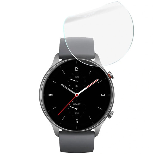 Folia ochronna na ekran zegarka Bizon Watch Film HydroFlex do Amazfit GTR 2E, 3 sztuki