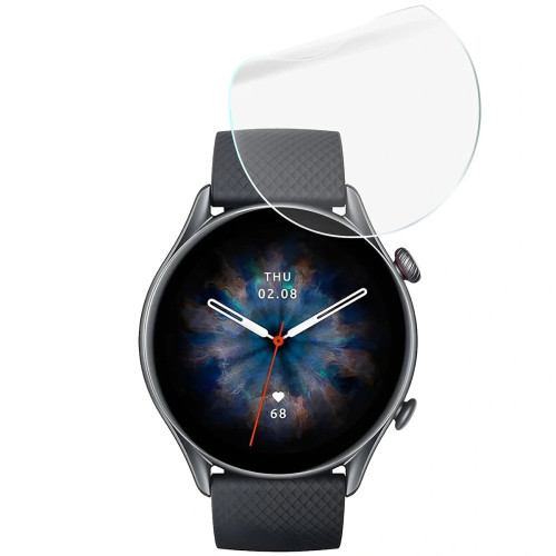 Folia ochronna na ekran zegarka Bizon Watch Film HydroFlex do Amazfit GTR 3 Pro, 3 sztuki