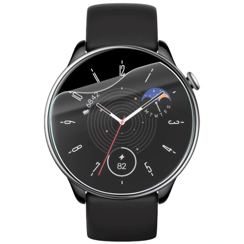 Folia ochronna na ekran zegarka Bizon Watch Film HydroFlex do Amazfit GTR Mini, 3 sztuki