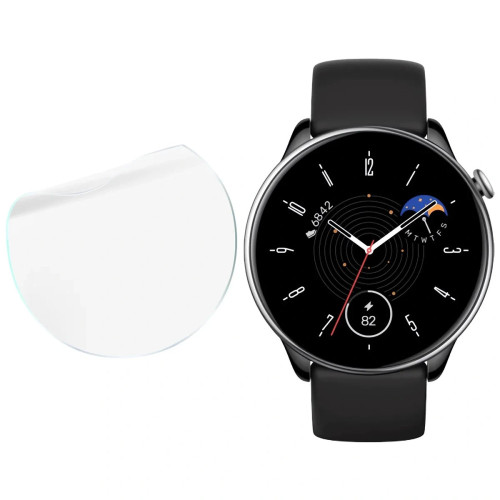 Folia ochronna na ekran zegarka Bizon Watch Film HydroFlex do Amazfit GTR Mini, 3 sztuki
