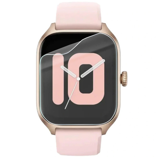 Folia ochronna na ekran zegarka Bizon Watch Film HydroFlex do Amazfit GTS 4, 3 sztuki