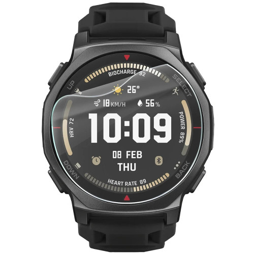 Folia ochronna na ekran zegarka Bizon Watch Film HydroFlex do Amazfit T-Rex 3 Pro 44 mm, 3 sztuki