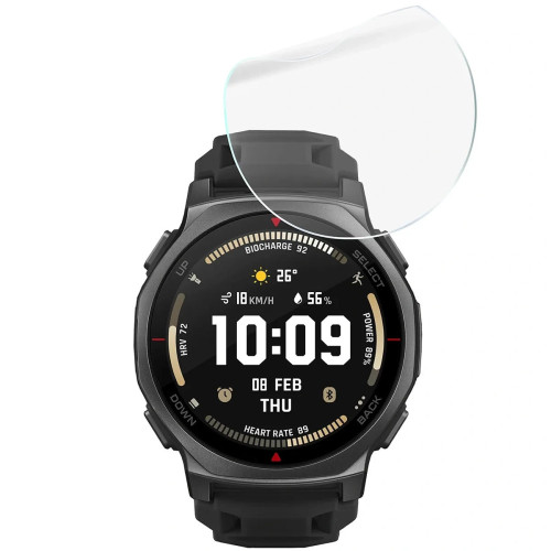 Folia ochronna na ekran zegarka Bizon Watch Film HydroFlex do Amazfit T-Rex 3 Pro 44 mm, 3 sztuki