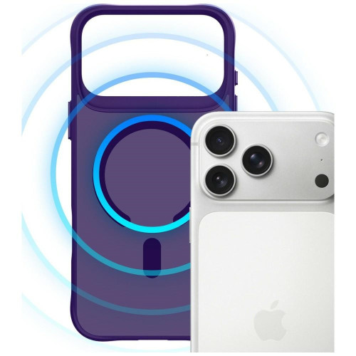 Etui 3MK Smoke MagCase do Apple iPhone 17 Pro fioletowy