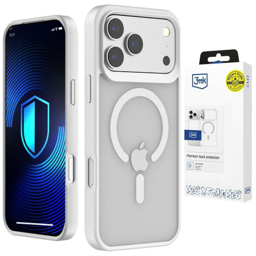 Etui 3MK Smoke MagCase do Apple iPhone 17 Pro Max biały